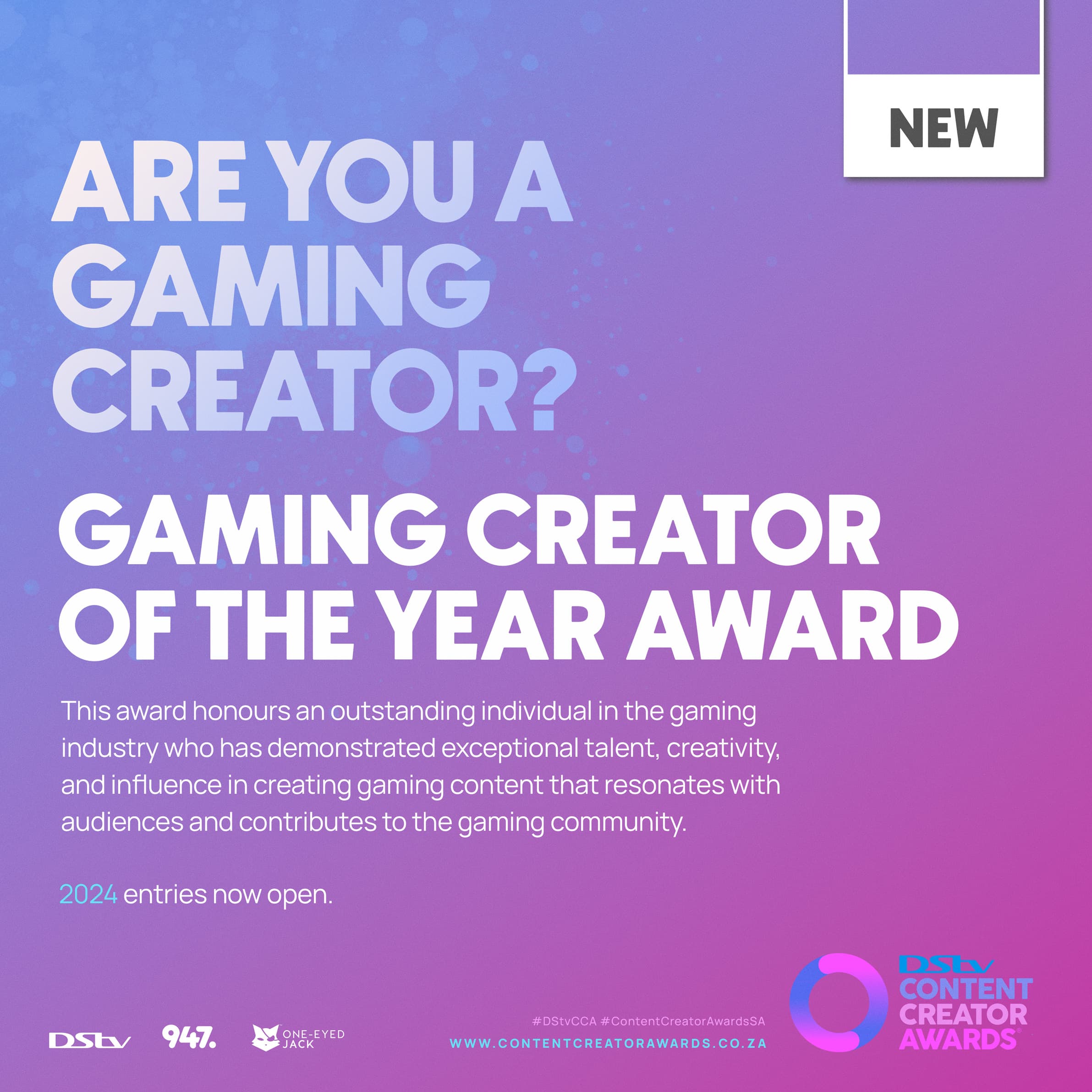 DStv Content Creator Awards Introduces Exciting New Category: Gaming Creator of the Year